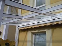 Alum�nium el�tet�, teraszlefed�s