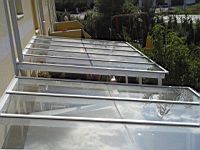 Alum�nium el�tet�, teraszlefed�s