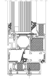 SAPA Brandschutzfenster Excellence 75 si, Excellence 65, T30/F30/R30/G30 Hoch thermisch getrennte Fenster Serie als Brandabschluss - Classic