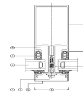 SAPA Elegance 52 GF Thermisch getrennte Fassade