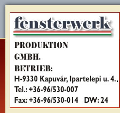 Fensterwerk Handels -und Produktions GmbH. ...