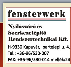 Fensterwerk Nlszr Rendszertechnikai Kft. - Ajt, ablak...